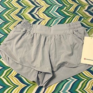 New with tags Lululemon Hotty Hot Low Rise 2.5” short in light blue